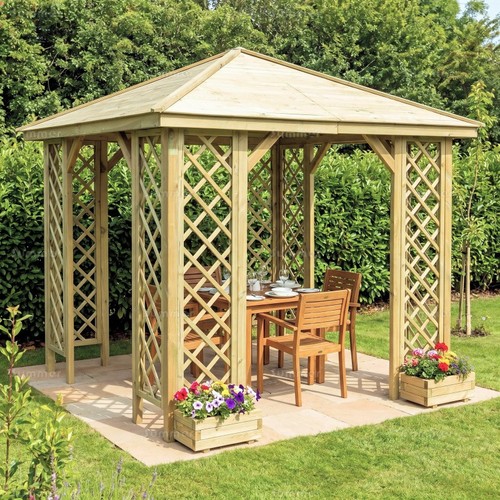 8x8ft pressure treated hipped - 8x8ft,