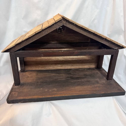 Tall handcrafted wooden - 11",