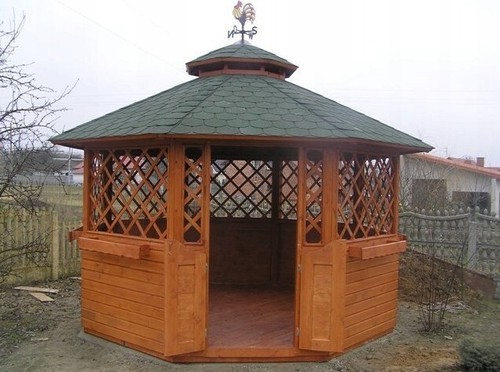 Wooden gazebo 3 5 m - gazebo,