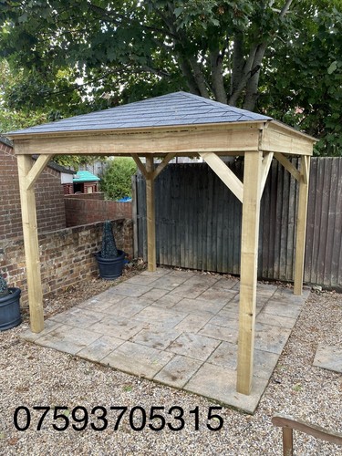 Wooden gazebo pergola - gazebo,
