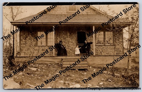 Family wooden shingle house - on,