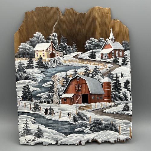 Vtg americana folk painting - americana,