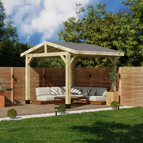 Wooden gazebo katepal - wooden,