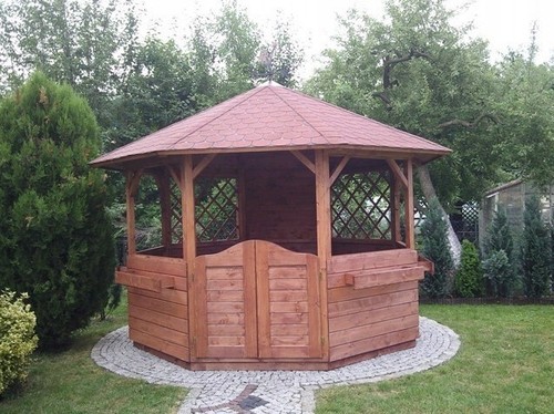 Wooden gazebo 2 - wooden, 2.8