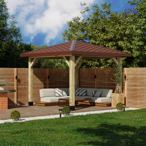 Wooden gazebo katepal - wooden,