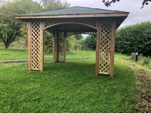 Wooden gazebo with - 3m, x