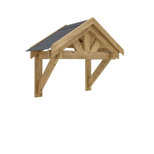 Wooden porch canopy 6x0 8m - porch,
