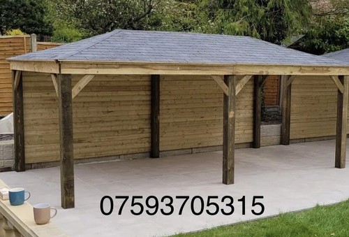 Wooden gazebo 2800 - 6m,