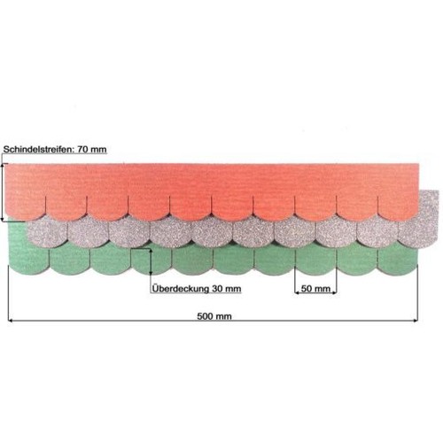 Set roof shingles beavertail - 1,